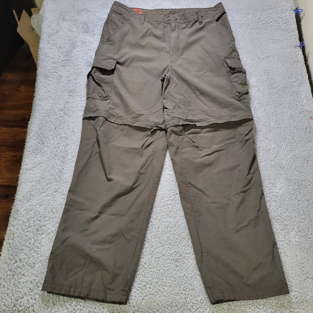 Nike ACG Cargo Pants 38x32 Convertible‎ Zip Off Shorts Olive Green Hiking Camp